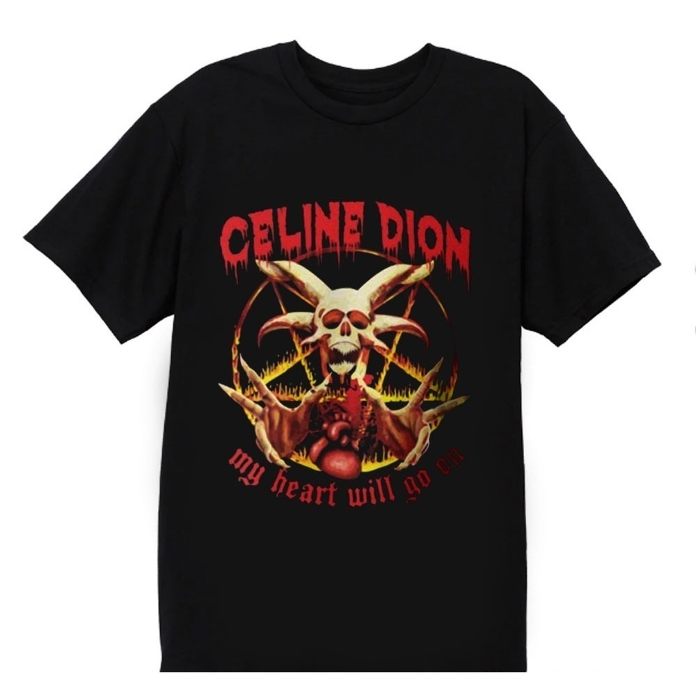 Celine Dion Vintage Death Metal T-Shirt, My Heart Will Go On Funny Tee